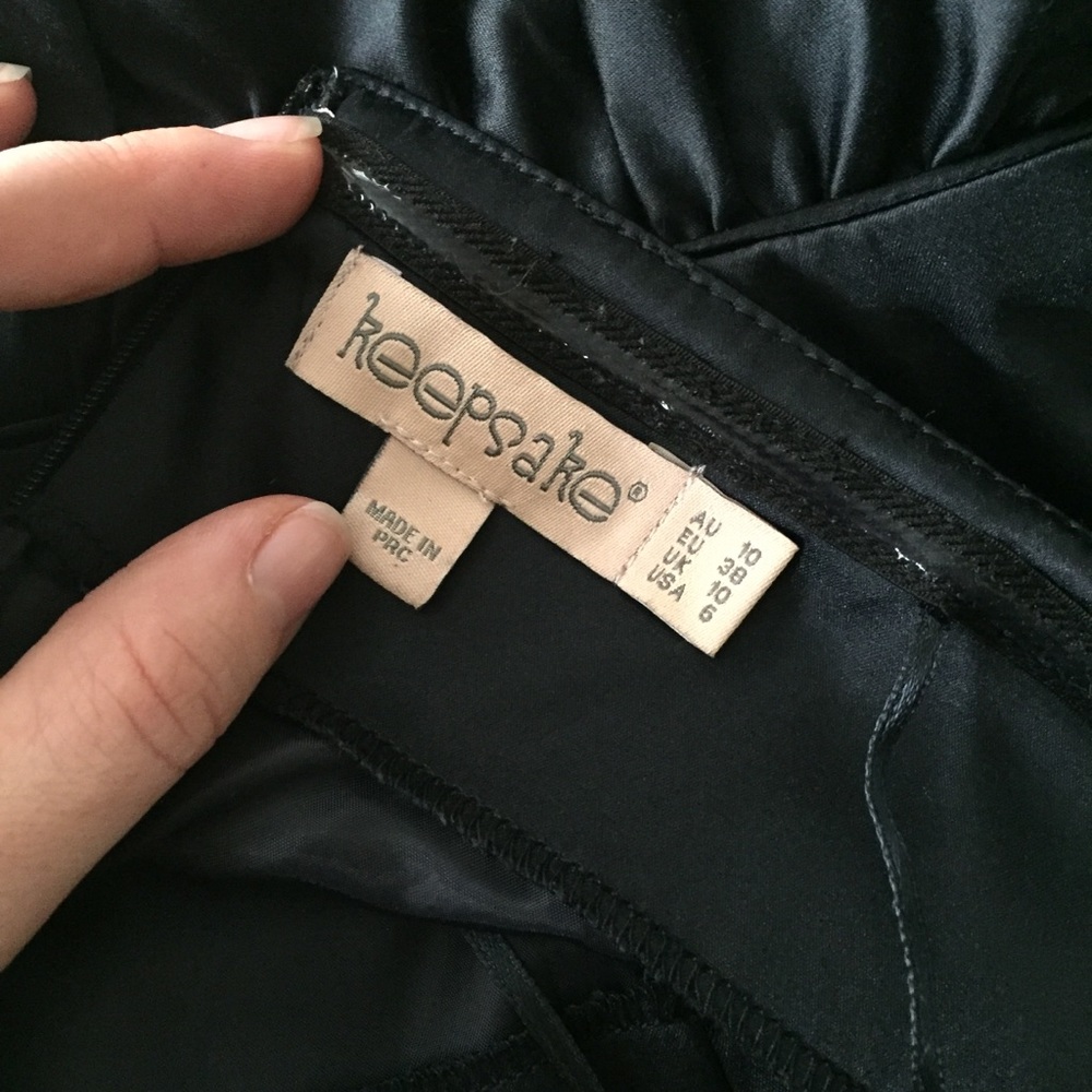 Nasty Gal keepsake satin strapless dress sz. 6 - Picture 4 of 8